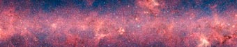 Part of the Milky Way infrared image