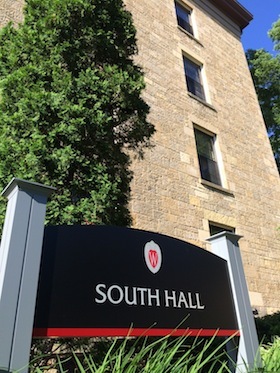 South Hall sign