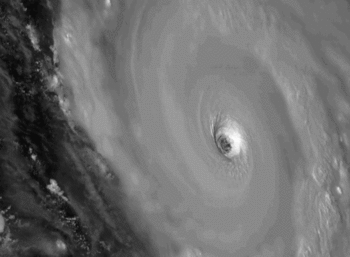 Photo: Satellite image of Hurricane Igor, taken by the Cooperative Institute for Meteorological Satellite Studies, September 13, 2010