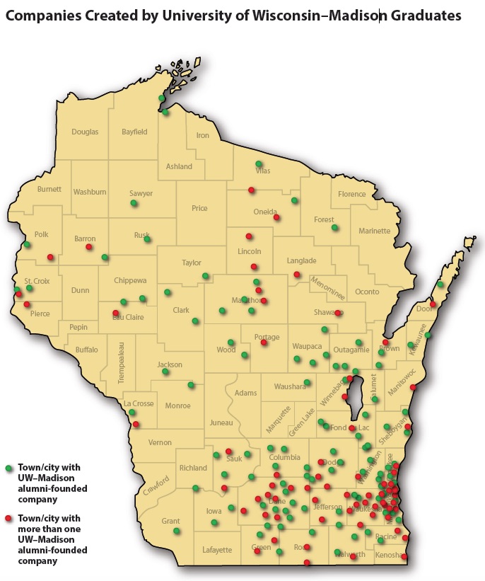 Survey Finds Uw Madison Alumni Starting Companies Across The State